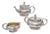 American Aesthetic Movement Silver-Plated Tea Set from Meriden B Company, Set of 3 For Sale
