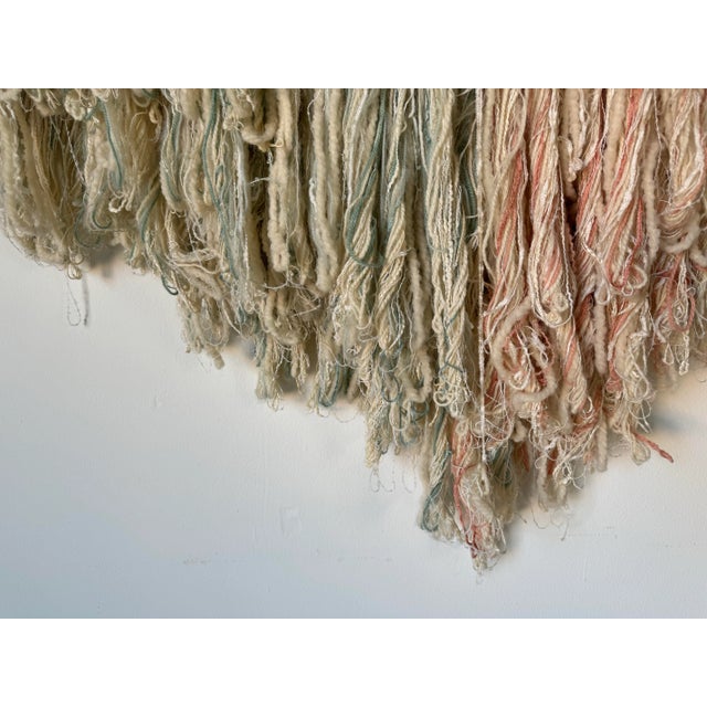 Large Vintage Organic Boho Chic Handmade Macrame Wall Art Hanging For Sale - Image 9 of 12