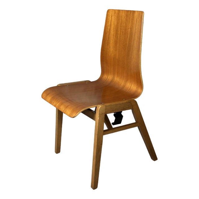 Scandinavian Chairs in Thermoformed Beech, 1960s, Set of 8 For Sale