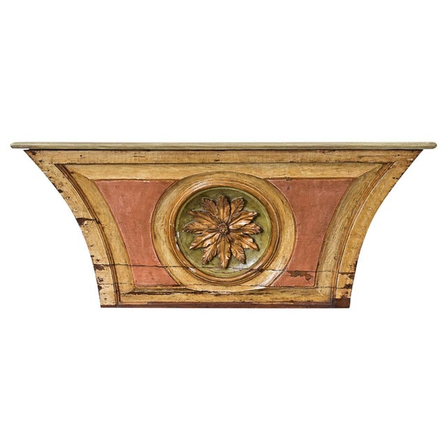 Early 18th Century Portuguese 18th Century Painted and Gilt Wall Console For Sale - Image 5 of 13