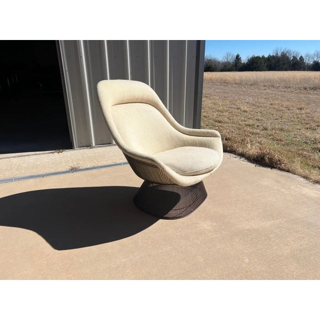 Warren Platner Warren Platner Bronze Wire Easy Chair for Knoll International, C 1966, Signed For Sale - Image 4 of 18
