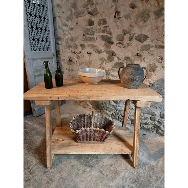 French Worktable in Beech, Chestnut and Oak, France, 1940s For Sale - Image 12 of 18
