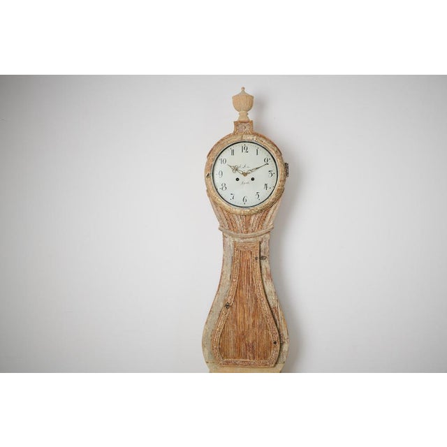 Antique Swedish Long Case Clock, Rococo and Neoclassical Period For Sale - Image 11 of 14
