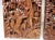 Balinese Hand Carved Wood Sculptural Wall Panels, Rama & Sita From the Ramayana Epic Saga, Three Dimensional For Sale - Image 4 of 12