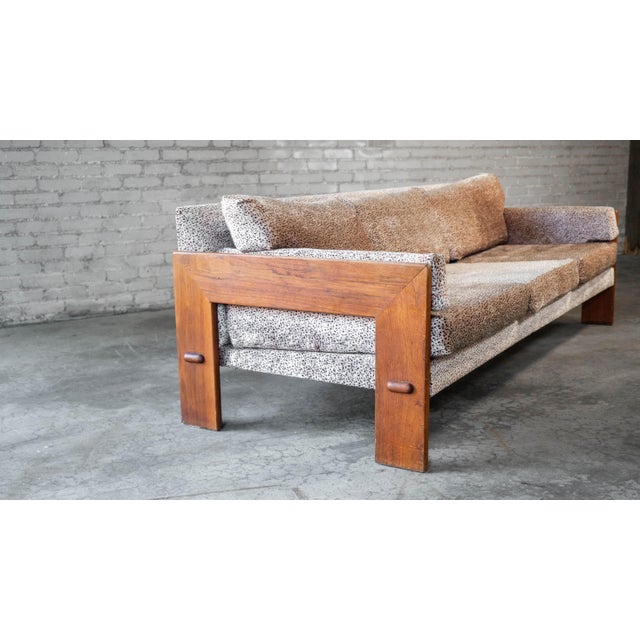 1960s Attributed to Adrian Pearsall for Craft Associates Walnut Sofa For Sale - Image 11 of 18