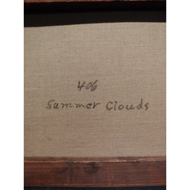 William Sartain -Farm Landscape -19th Century American Tonalist Oil Painting For Sale - Image 9 of 11