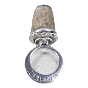 English, Late 19th Century Sterling Silver Bottle Stopper