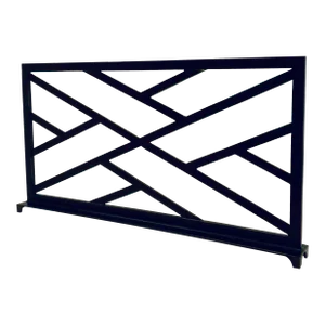 Global View Modern Bronze Finished Chinoise Fret Panel
