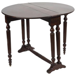 Late-19th Century Italian Mahogany Side Table For Sale