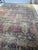 Antique Garden Inspired Design PALACE SIZE Charcoal, Magenta, Denim Blue Rug 11.4 x 17.7 For Sale In Milwaukee - Image 6 of 13