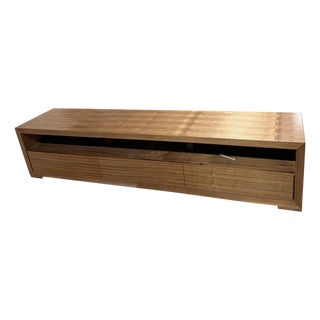 Modern Greg Sheres Style Walnut Entertainment Platform for TV For Sale