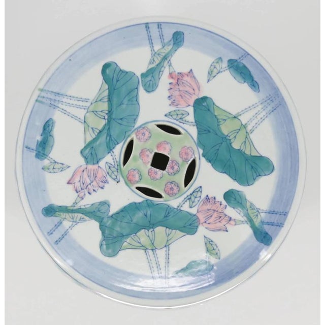 Chinese Famille Verte Porcelain Stool For Sale - Image 4 of 5