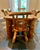Extraordinary CUSTOM MADE Aspen log Dining room table and matching six chairs, complete with gnarly log finish....
