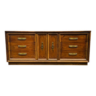 Vintage 1960s Triple Dresser by Dixie Furniture Company For Sale