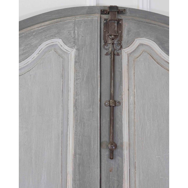 Wood 18th Century Painted Double-Sided Communication Door For Sale - Image 7 of 12