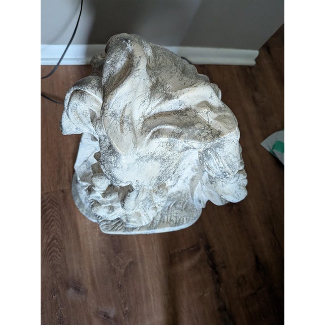 Paint 1990s Bust of Marsailles Lite Eyes For Sale - Image 7 of 11