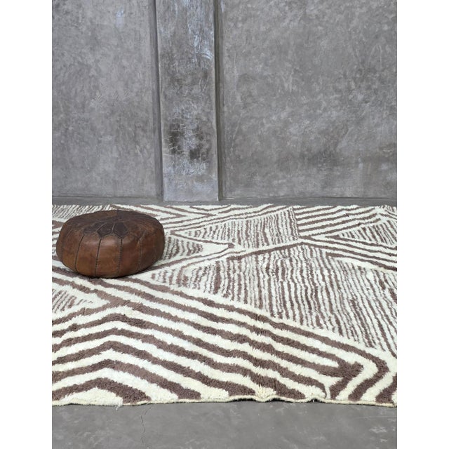 Textile Contemporary Moroccan Rug - 9.8 X 8 Ft For Sale - Image 7 of 8