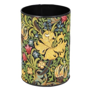 Golden Lily Classic Tapestry Waste Bin For Sale