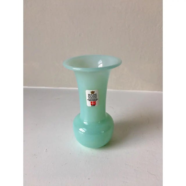 Postmodern Michael Bang for Holmegaard Vintage Glass Trumpet Vase For Sale - Image 3 of 4