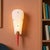 Mid-Century Modern Mid-Century Modern Rocabilly White Ribbed Acrylic Glass Sconce, 1960s For Sale - Image 3 of 11