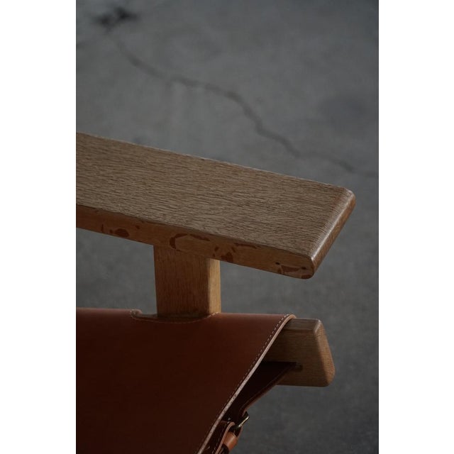 Danish Modern Hunting Chairs in Oak and Leather attributed to Kurt Østervig, 1960s, Set of 2 For Sale - Image 10 of 16