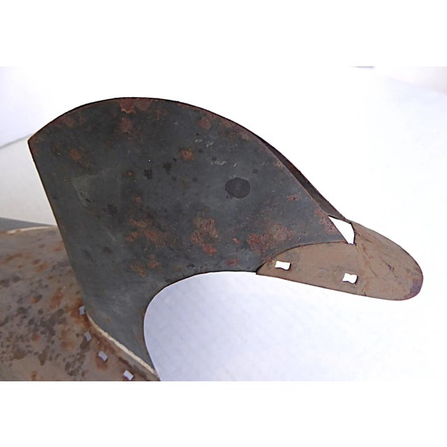 Metal Vintage Metal Mallard Duck Decoy Late 1950s For Sale - Image 7 of 11