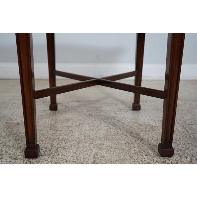 Brown Smith & Watson Vintage Mahogany Drop Leaf Table For Sale - Image 8 of 12