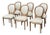 1990s Century Furniture Louis XVI Medallion Back Oak Dining Chairs for Reupholstery, Set of 6 For Sale