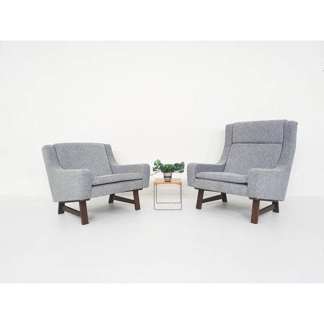 Dutch Lounge Chairs with Wengé Feet, 1950s, Set of 2 For Sale - Image 3 of 18