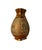 African Vintage Egyptian Amphora Etched Hieroglyphics Hi-Sheen Golden Glazed Porcelain Vase Reproduction For Sale - Image 3 of 6