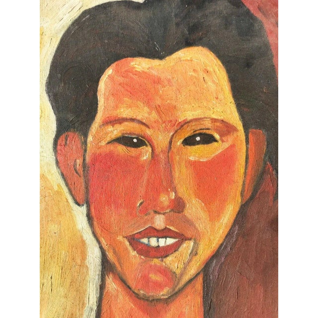 Impressionist After Amedeo Modigliani, Portrait of Chaim Soutine, Circa: 1950 or Earlier For Sale - Image 3 of 11