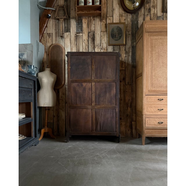 Vintage Notarys Cabinet in Oak, 1920s For Sale - Image 6 of 13
