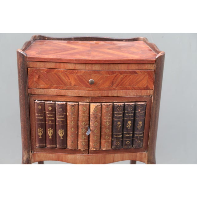 French Antique Louis XV Style Side Table Nightstand For Sale - Image 9 of 13