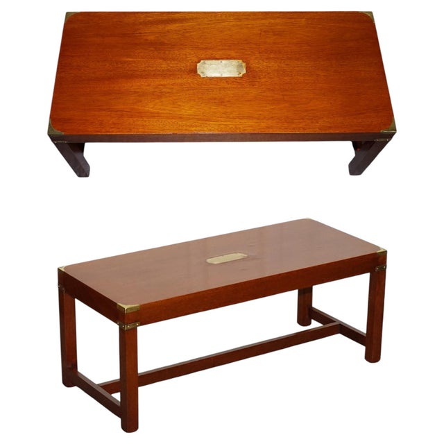 Military Campaign Coffee Table from Harrods Kennedy London For Sale - Image 16 of 16