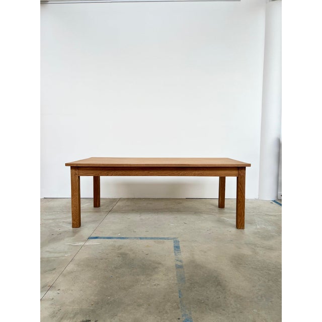 Rustic Vintage Farmhouse Table in Oak, 1940s For Sale - Image 3 of 15