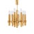 Brutalist Chandelier in Brass with 12 Arms by Angelo Brotto for Esperia, Italy, 1960s For Sale - Image 9 of 9