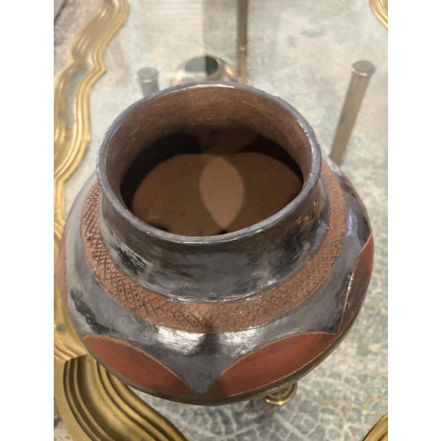 19th Century Tribal Zimbabwe Handmade Clay Pitcher For Sale - Image 4 of 4