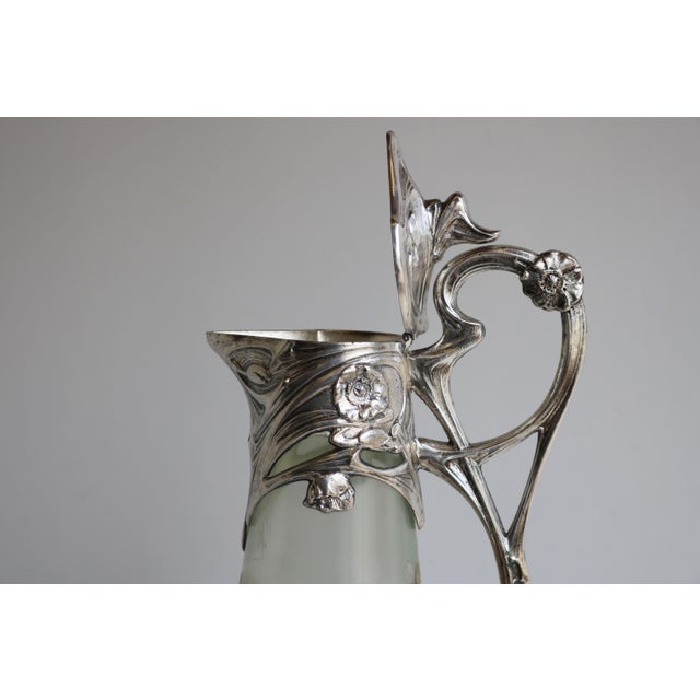 Antique French Art Nouveau Decanter by J. Barian, 1900 For Sale - Image 10 of 13