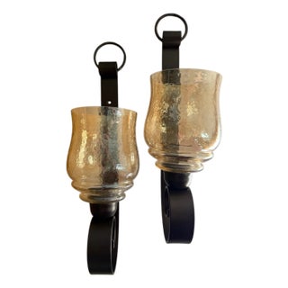 Uttermost Sconce Candle Holders - A Pair For Sale