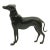 Vintage Bronze Metal Greyhound Whippet Dog Sculpture Figurine Art Deco Style For Sale