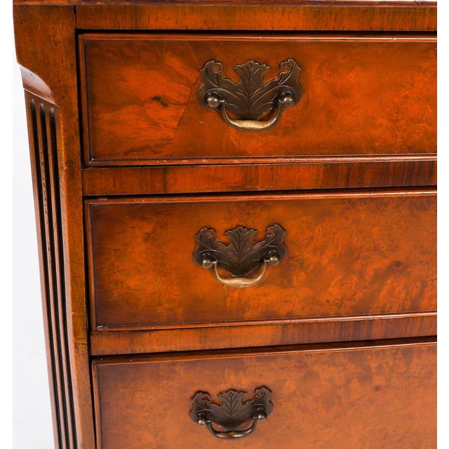 Brown Mid-Century Burr Walnut Bedside Chests, Set of 2 For Sale - Image 8 of 18
