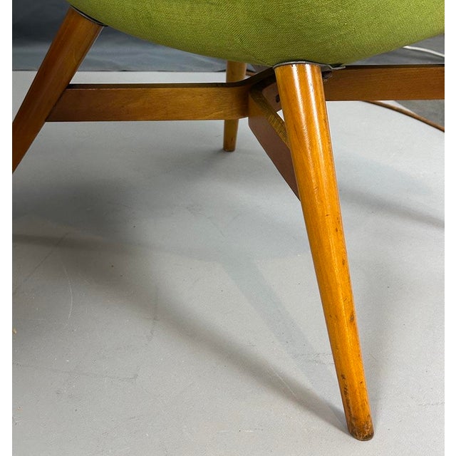 Wood Set of Mid-Century Modern Armchairs by Miroslav Navrátil, Czech Republic, 1950s For Sale - Image 7 of 11