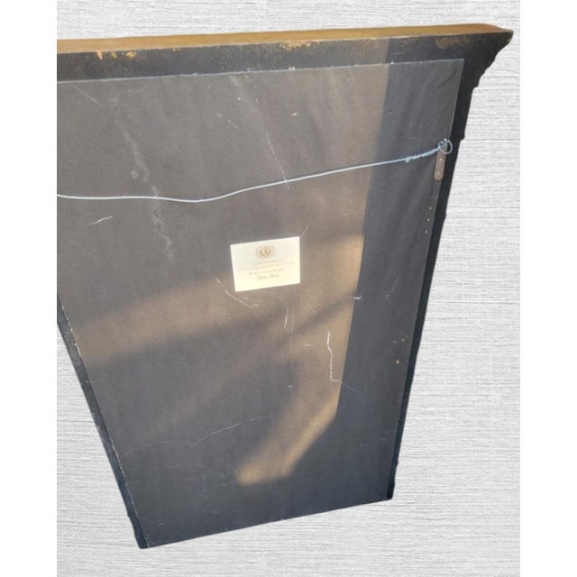 Maitland - Smith Vintage Neoclassical John-Richard Ebonized & Gold Leaf Architectural Elegant Wall Mirror- 3 Available For Sale - Image 4 of 13