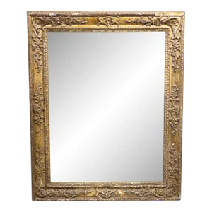 18th or 19th Century Italian Cassetta Gilt Frame With Mirror