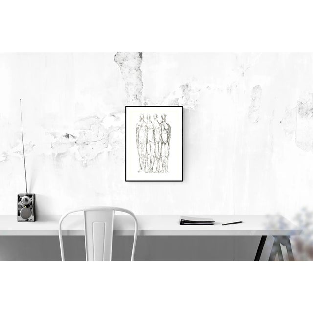 Rodolphe raoul ubac- quatre personnages: first edition lithograph published in page 5 of derriere le miroir (dlm) no. 161