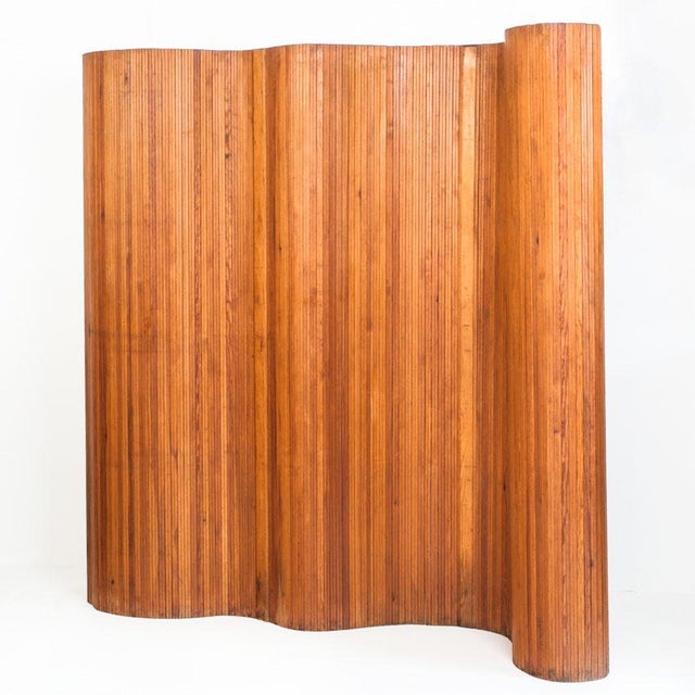 1920s Art Deco Articulated Folding Screen by Jomain Baumann for Melun, France, 1920s For Sale - Image 5 of 15