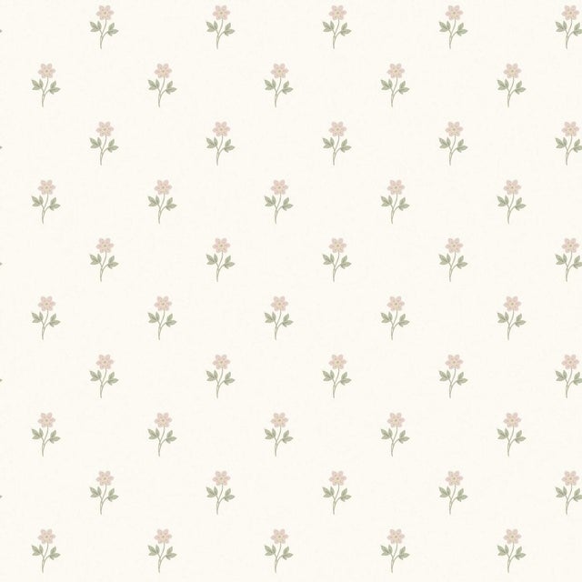 English Sample - Anemone By Boråstapeter Wallcovering In Blush For Sale - Image 3 of 3