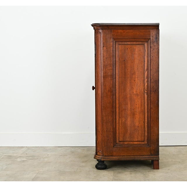 Wood Belgian 18th Century Solid Oak Cabinet With Drawers For Sale - Image 7 of 8