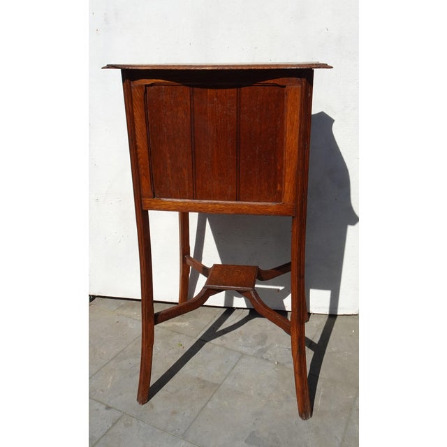 Brown Art Nouveau Arts and Crafts Display Cabinet, 1890s For Sale - Image 8 of 18