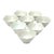 White Porcelain Lotus Finger Bowls Attributed to Lillian Venon Japan - Set of 8 For Sale
